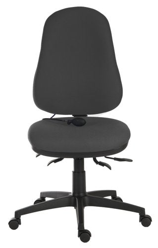 Teknik Ergo Comfort Air Spectrum Executive Operator Chair Pump up Lumbar Support Certified for 24hr use Carbon