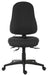 Teknik Ergo Comfort Black Fabric High Back Executive Operator Chair Pump Up Lumbar Support Comfort Arm Rests Optional