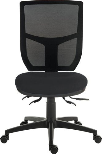 Teknik Ergo Comfort Air Spectrum Executive Operator Chair Pump up Lumbar Support Certified for 24hr use Charcoal