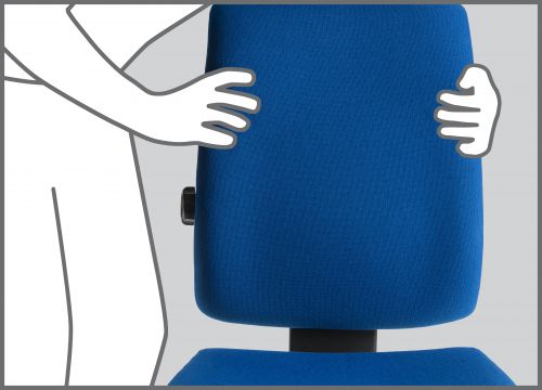 Teknik Ergo Plus Black Fabric 24 Hour Operator Chair Aluminium Pyramid Base Rated up to 24 Stone Optional Arm Rests - image 5