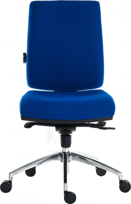 Teknik Ergo Plus Blue Fabric 24 Hour Operator Chair Black Ultra Pyramid Base Rated up to 24 Stone Optional Arm Rests - image 10