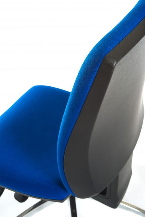 Teknik Ergo Plus Black Fabric 24 Hour Operator Chair Aluminium Pyramid Base Rated up to 24 Stone Optional Arm Rests - image 10