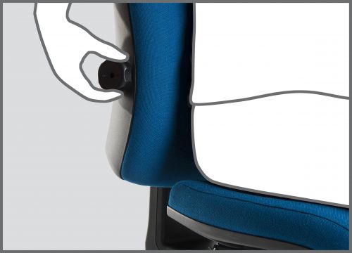 Teknik Ergo Plus Blue Fabric 24 Hour Operator Chair Aluminium Pyramid Base Rated up to 24 Stone Optional Arm Rests - image 15