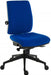 Teknik Ergo Plus Blue Fabric 24 Hour Operator Chair Black Ultra Pyramid Base Rated up to 24 Stone Optional Arm Rests