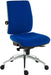 Teknik Ergo Plus Blue Fabric 24 Hour Operator Chair Aluminium Pyramid Base Rated up to 24 Stone Optional Arm Rests