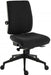Teknik Ergo Plus Black Fabric 24 Hr Operator Chair Black Ultra Pyramid Base Rated up to 24 Stone Optional Arm Rests