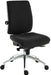 Teknik Ergo Plus Black Fabric 24 Hour Operator Chair Aluminium Pyramid Base Rated up to 24 Stone Optional Arm Rests