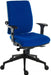 Teknik Ergo Plus Blue Fabric 24 Hour Operator Chair Black Ultra Pyramid Base Rated up to 24 Stone Optional Arm Rests - image 2