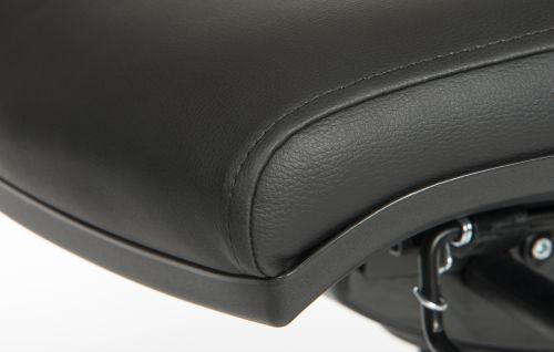 Teknik Ergo Plus Black Leather Look 24 Hr Operator Chair Standard Black Nylon Base Optional Arm Rests - image 4