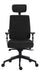 Teknik Ergo Plus Black Fabric 24 Hour Chair Headrest Standard Black Nylon Base Rated up to 24 Stone Optional Arm Rests - image 2
