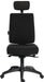 Teknik Ergo Plus Black Fabric 24 Hour Chair With Headrest Standard Black Nylon Base Height Adjustable Comfort Arms - image 2