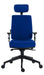 Teknik Ergo Plus Blue Fabric 24 Hour Chair Headrest Standard Black Nylon Base Rated up to 24 Stone Optional Arm Rests - image 3