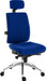 Teknik Ergo Plus Blue Fabric 24 Hour Chair With Headrest Aluminium Pyramid Base Height Adjustable Comfort Arms - image 4
