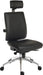 Teknik Ergo Plus Black Leather Look 24 Hour Chair Headrest Aluminium Pyramid Base Rated up to 24 Stone Optional Arm Rests