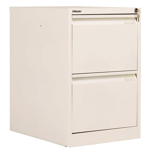 Bisley 2 Drawer Classic Steel Filing Cabinet Chalk