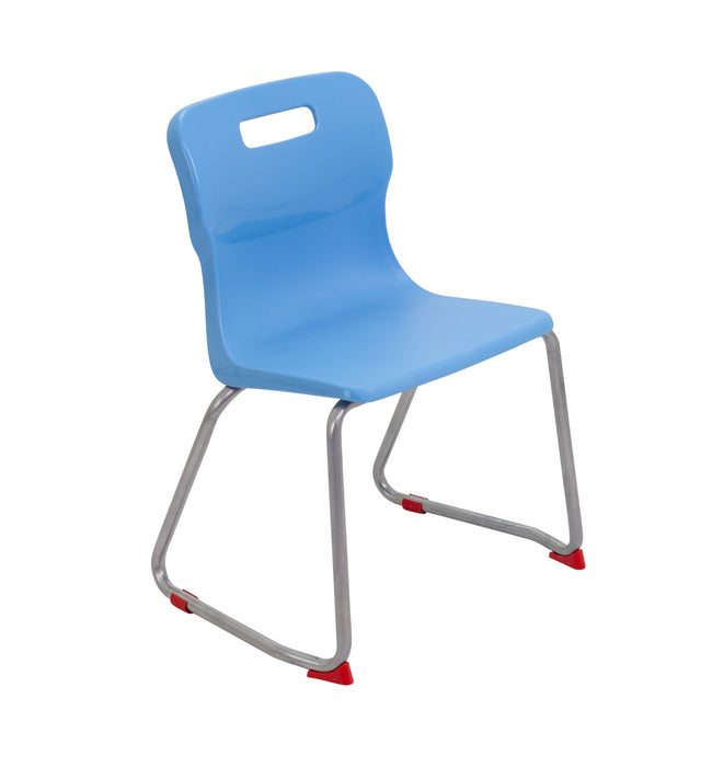 Titan Skid Base Size 4 Chair Sky Blue