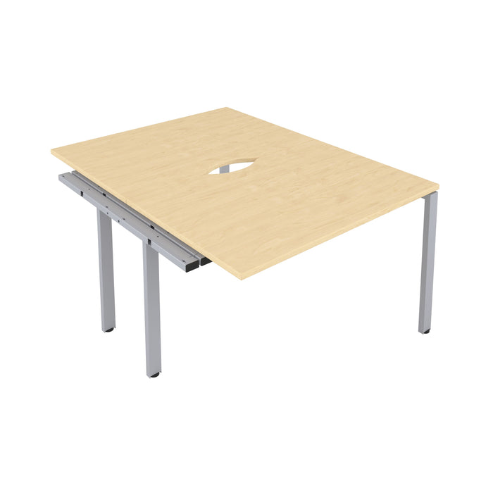 Cb 2 Person Extension Bench With Cut Out 1400 X 800 Maple Silver