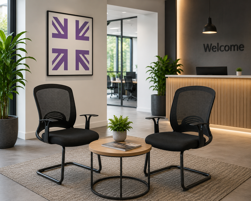 OE - Astro Visitor Cantilever Leg Mesh Chair