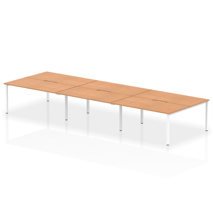 Evolve Plus B2B Bench Desk - 6 Person