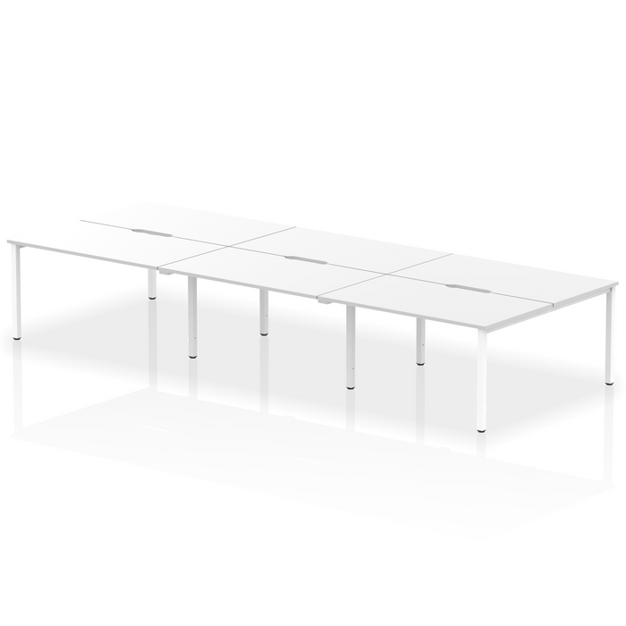 Evolve Plus B2B Bench Desk - 6 Person