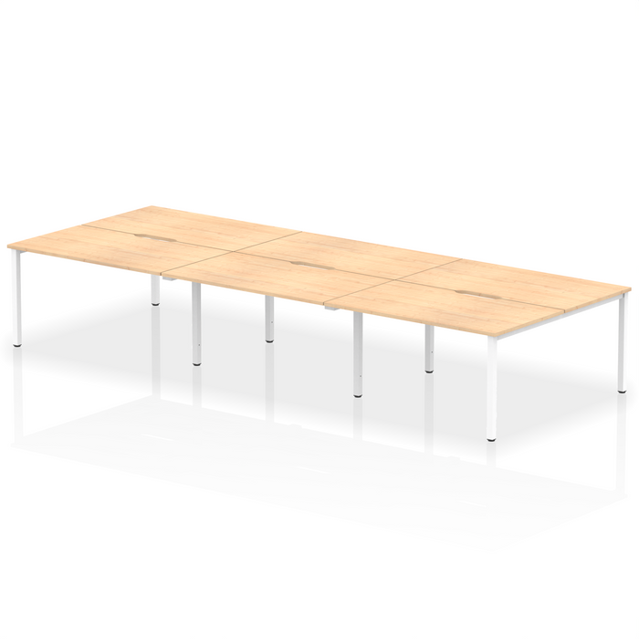 Evolve Plus B2B Bench Desk - 6 Person