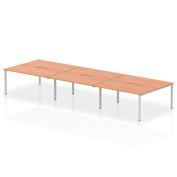 Evolve Plus B2B Bench Desk - 6 Person