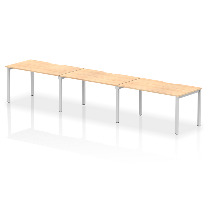 Evolve Plus Single Row Bench Desk - 3 Person