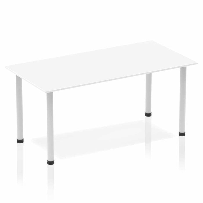 Impulse 1600mm Straight Table With Post Leg