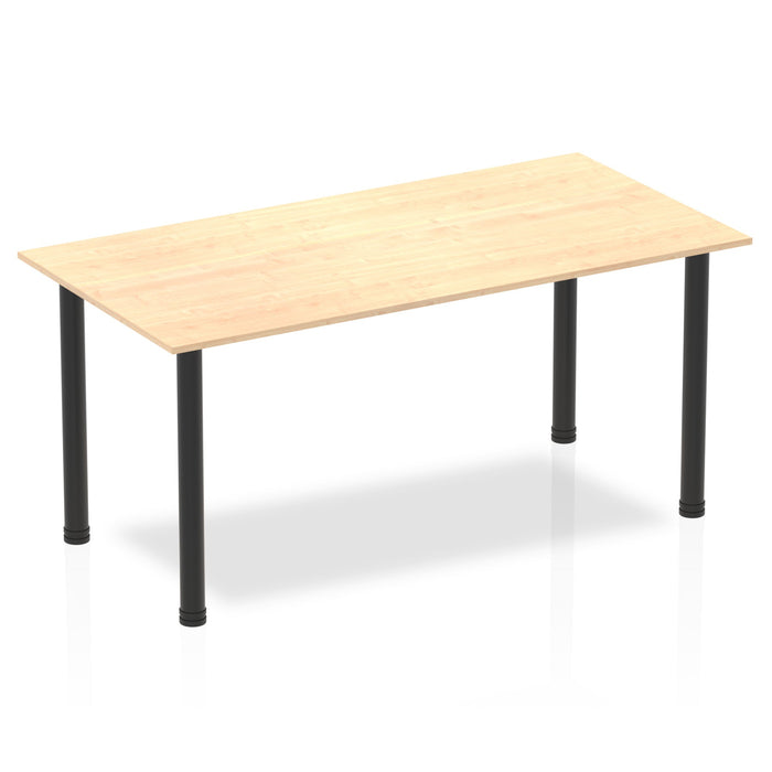 Impulse 1600mm Straight Table With Post Leg