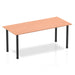 Impulse 1800mm Straight Table With Post Leg