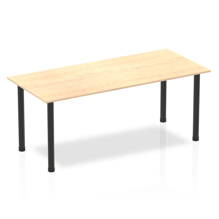 Impulse 1800mm Straight Table With Post Leg