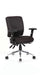 Impulse 1400mm Straight Office Desk White Top Black Cantilever Leg with 3 Drawer Mobile Pedestal and Chiro Medium Back Black