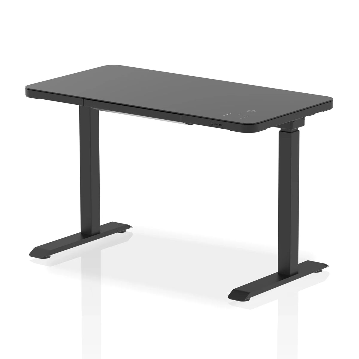 Black Ice Height Adjustable Desk — UK Office Furniture