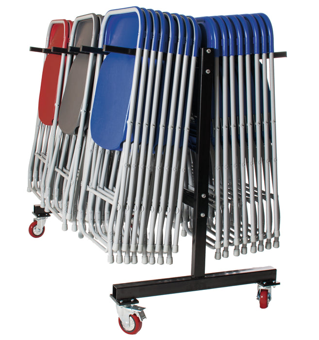40 Zlite® Fan Back Folding Chairs with Trolley