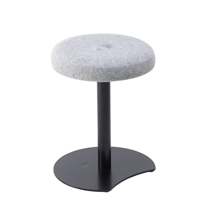 Contract Low Stool | Button Top Finish | Black Frame | Unlimited Band 2