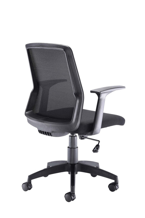 Denali Mid Back Black Mesh Chair With Headrest