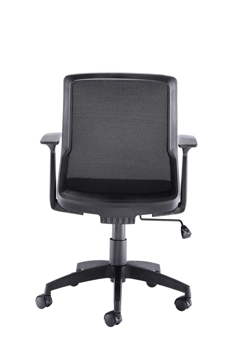 Denali Mid Back Black Mesh Chair With Headrest