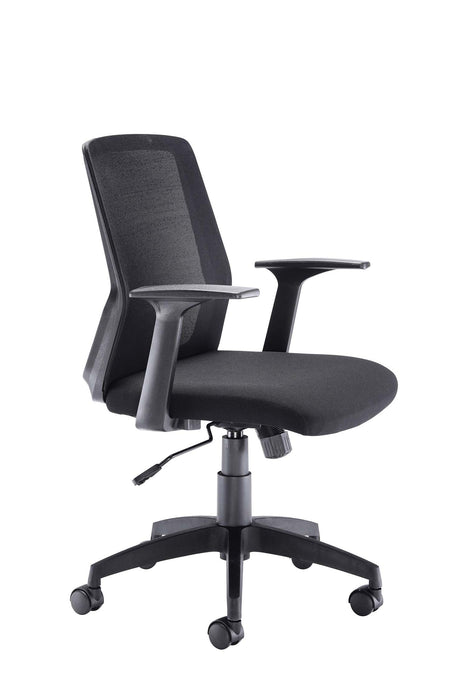 Denali Mid Back Black Mesh Chair With Headrest