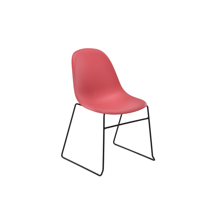 Lizzie Skid Chair | Red