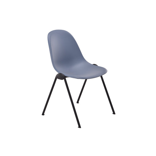 Lizzie 4 Leg Chair | Steel Blue