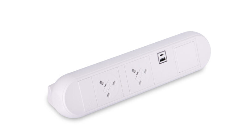 Desktop Power Module with 2 UK Power Sockets: USB-C: USB-A — UK Office ...