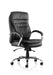 Rocky High Back Executive Black Leather Office Chair with Arms