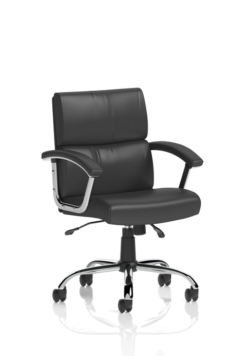EE - Desire Medium Back Leather Executive Office Chair with Arms