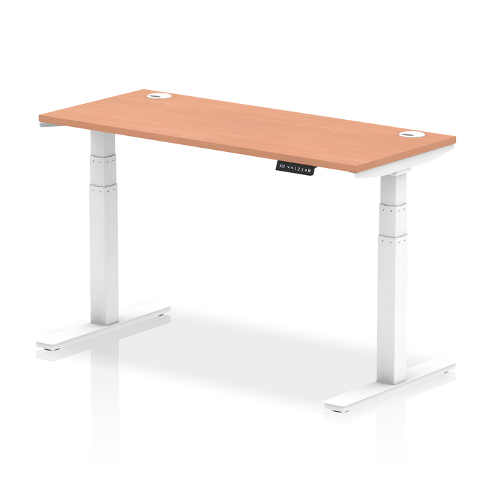 OE - Air Height Adjustable Slimline Desk With Cable Ports