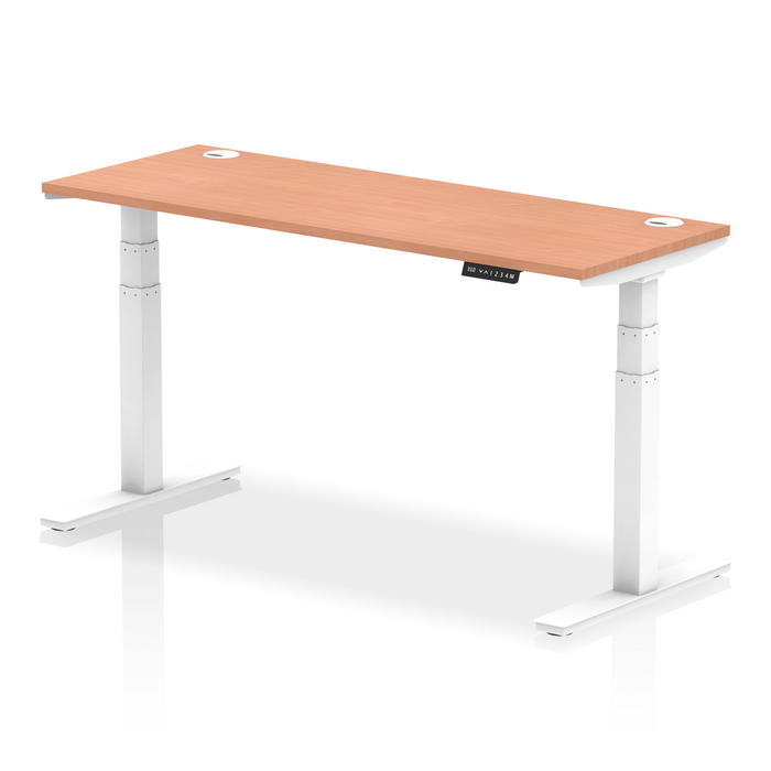 OE - Air Height Adjustable Slimline Desk With Cable Ports