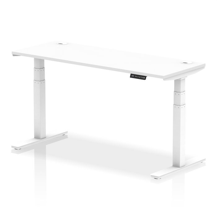 OE - Air Height Adjustable Slimline Desk With Cable Ports