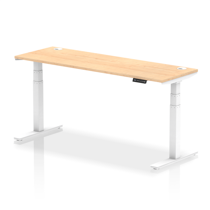 OE - Air Height Adjustable Slimline Desk With Cable Ports