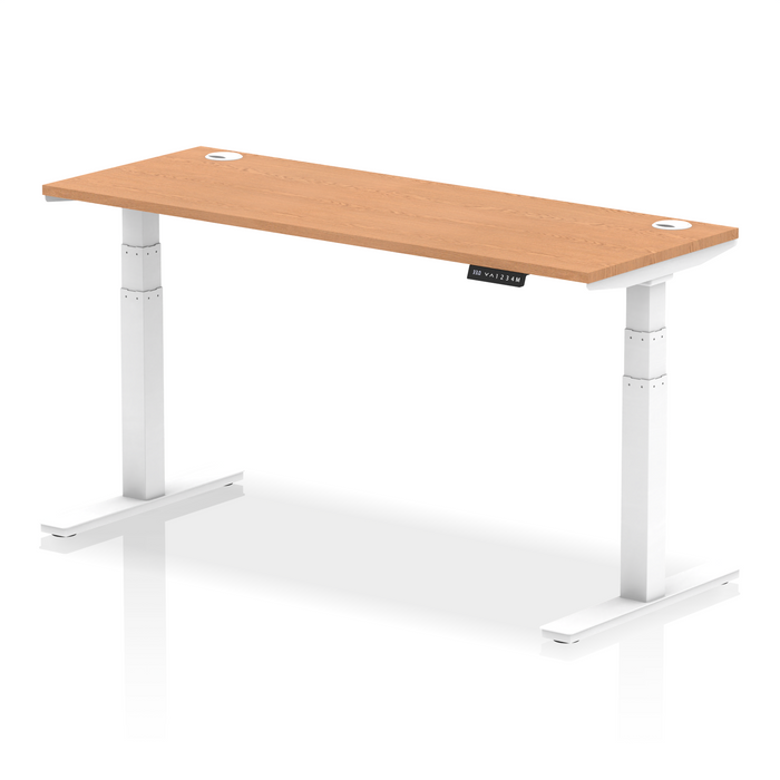 OE - Air Height Adjustable Slimline Desk With Cable Ports