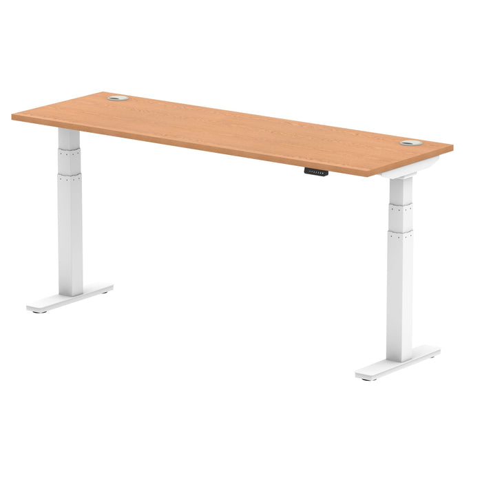 Air Height Adjustable Slimline Desk With Cable Ports