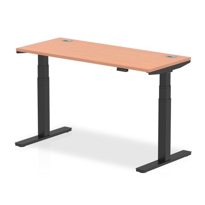 Air Height Adjustable Slimline Desk With Cable Ports